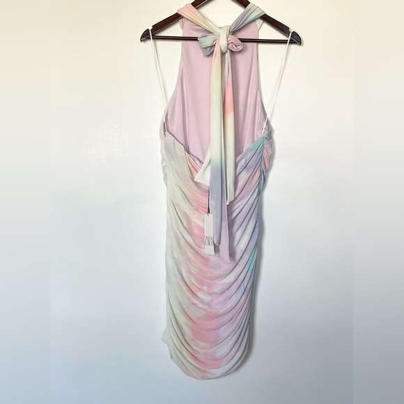 ZARA SS24 SHORT PRINTED TULLE DRESS 3071/001 016/331 - Picture 4 of 8